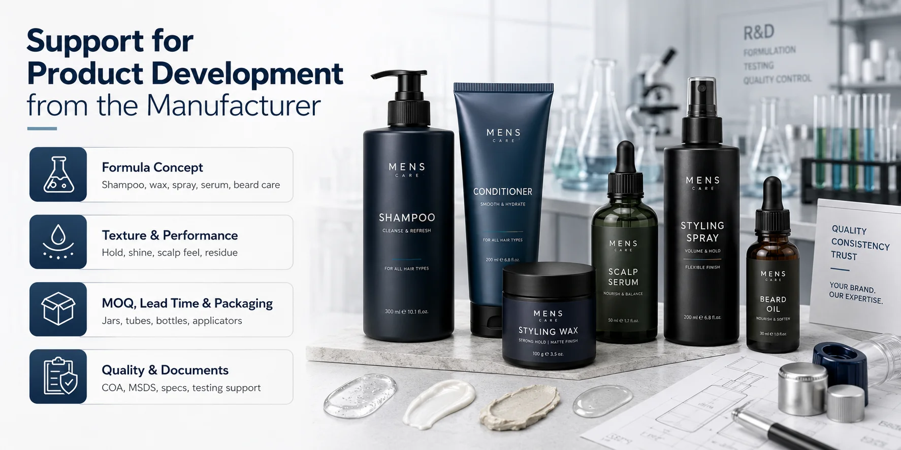 Support for Product Development from the Manufacturer